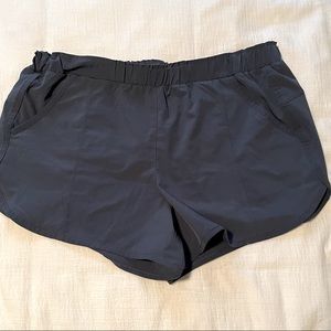 Navy blue RBX workout shorts